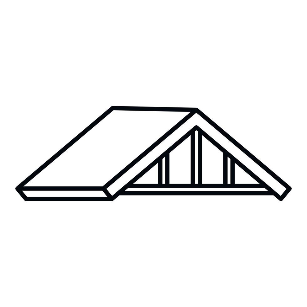 Materiale tetto icona schema vettore. edificio costruzione vettore