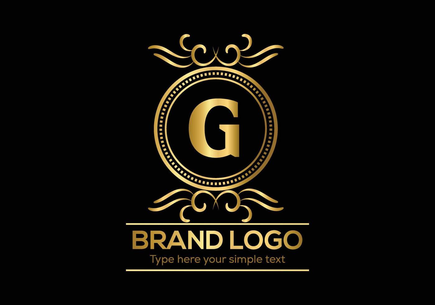 iniziale lettera lusso logo modello nel vettore arte per ristorante e altro vettore illustrazione