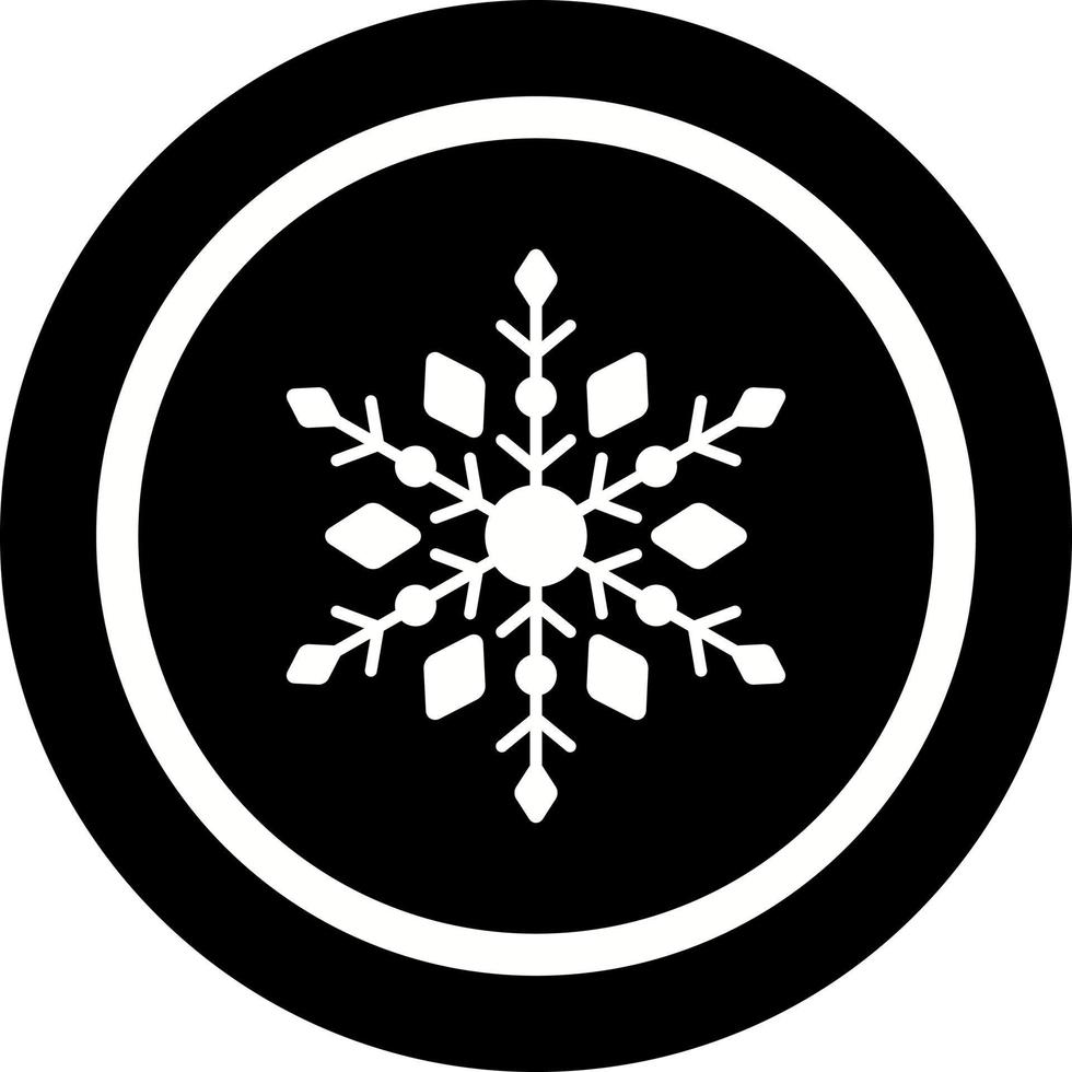 neve fiocco vettore icona