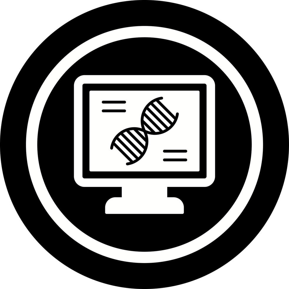 dna test vettore icona