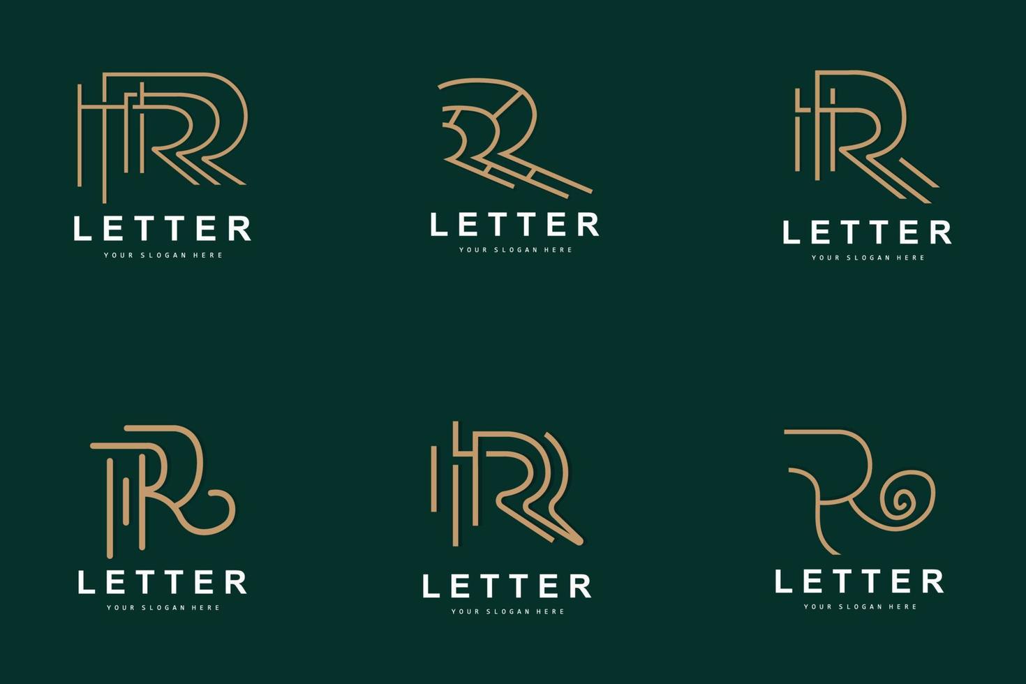 r lettera logo, vettore alfabeto simbolo, design per marca loghi con iniziale lettera