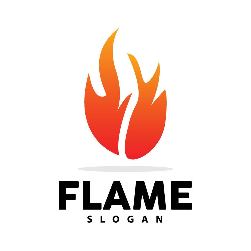 rosso fiamma logo, ardente calore fuoco vettore, fuoco logo modello icona design vettore