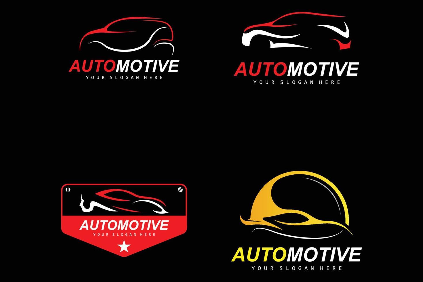 auto logo, settore automobilistico riparazione vettore, riparazione box auto marca disegno, auto cura, settore automobilistico scorta parti vettore