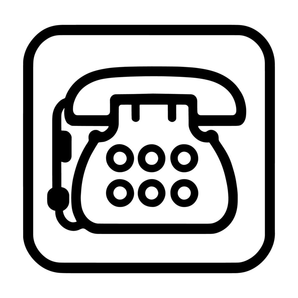 Telefono semplice icona. vettore illustrazione. eps10