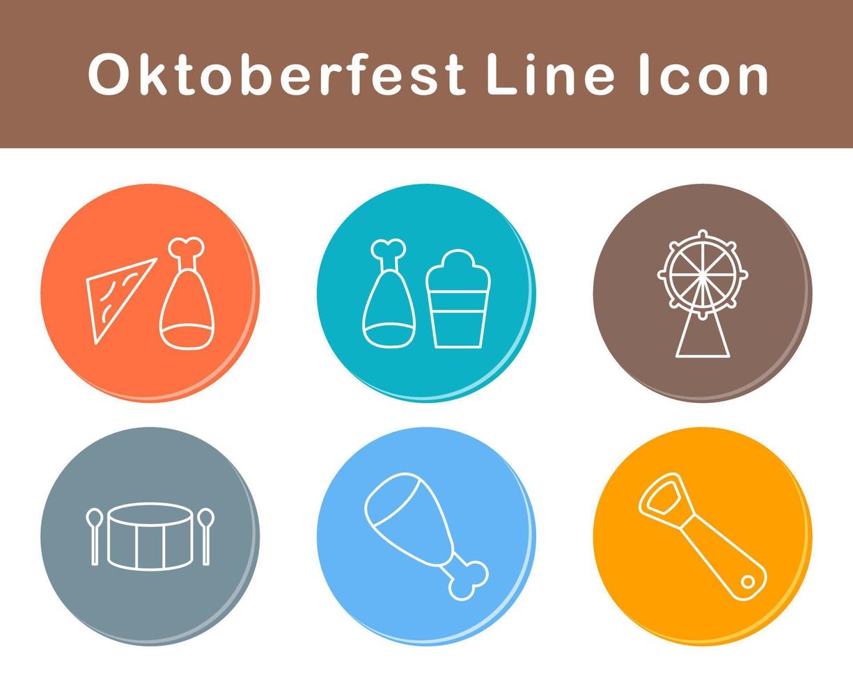 oktoberfest vettore icona impostato