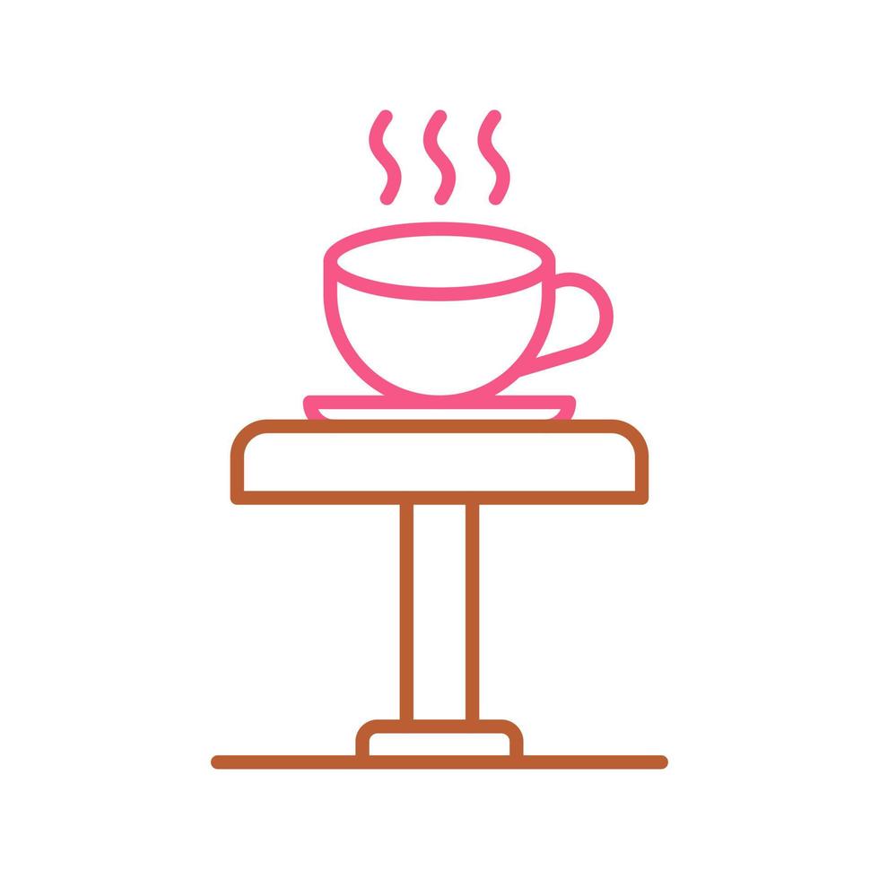 caffè tavolo vettore icona