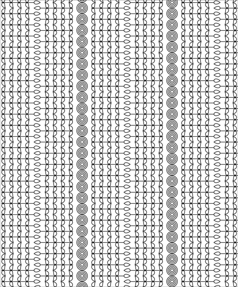 nero e bianca senza soluzione di continuità modello per colorazione libro nel scarabocchio stile vettore