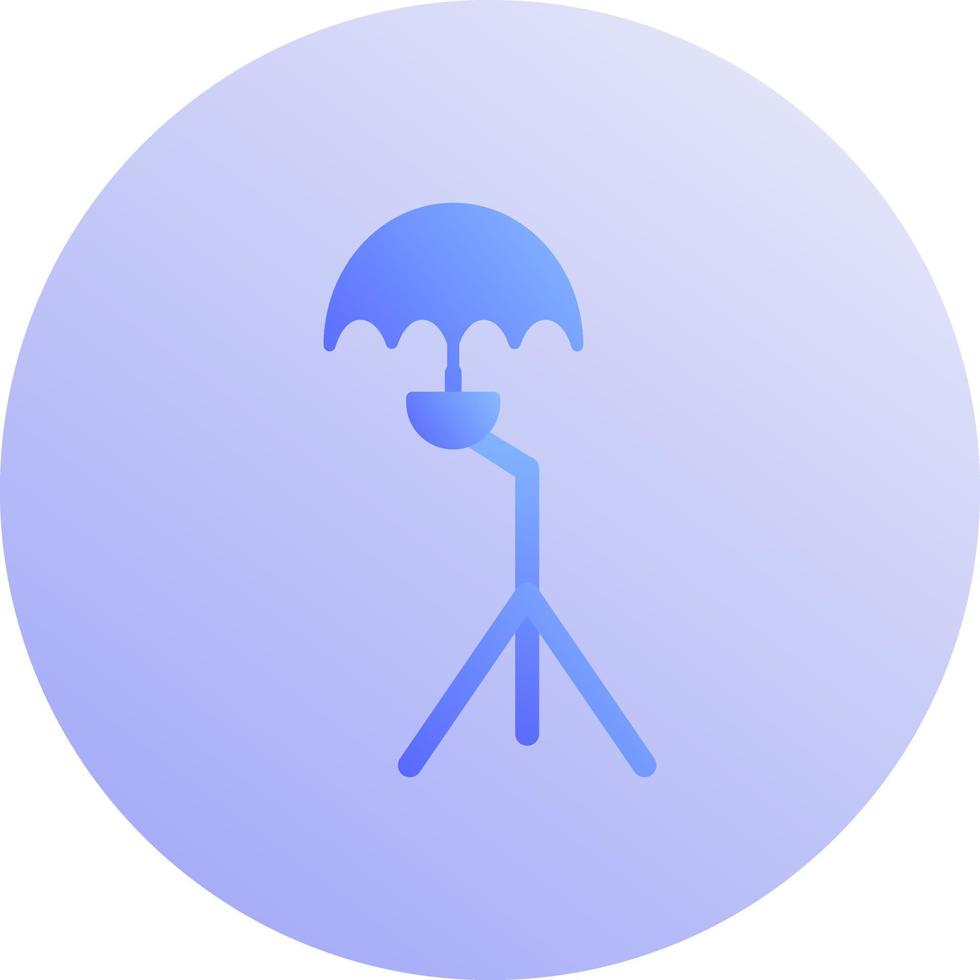 unico ombrello In piedi vettore icona
