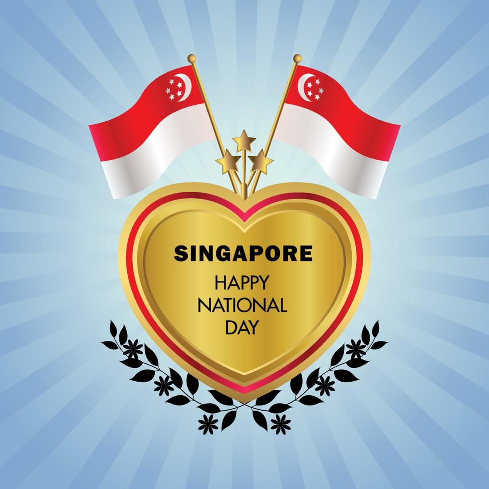 Singapore nazionale giorno , nazionale giorno torte vettore