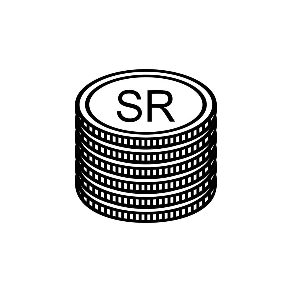Seychelles moneta simbolo, seychelles rupia icona, scr cartello. vettore illustrazione
