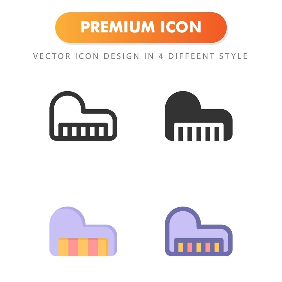 icona di pianoforte isolato su priorità bassa bianca. per il design del tuo sito web, logo, app, ui. illustrazione grafica vettoriale e tratto modificabile. eps 10.