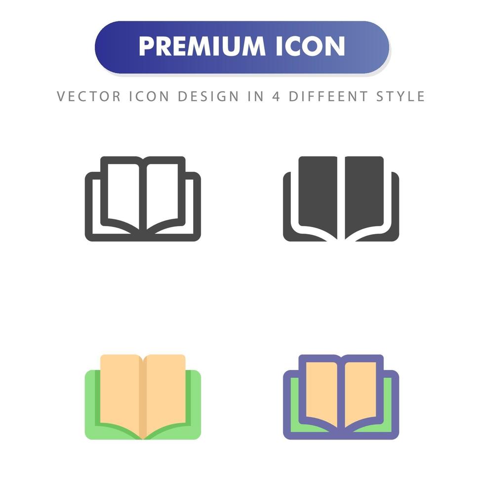 icona del libro isolato su priorità bassa bianca. per il design del tuo sito web, logo, app, ui. illustrazione grafica vettoriale e tratto modificabile. eps 10.