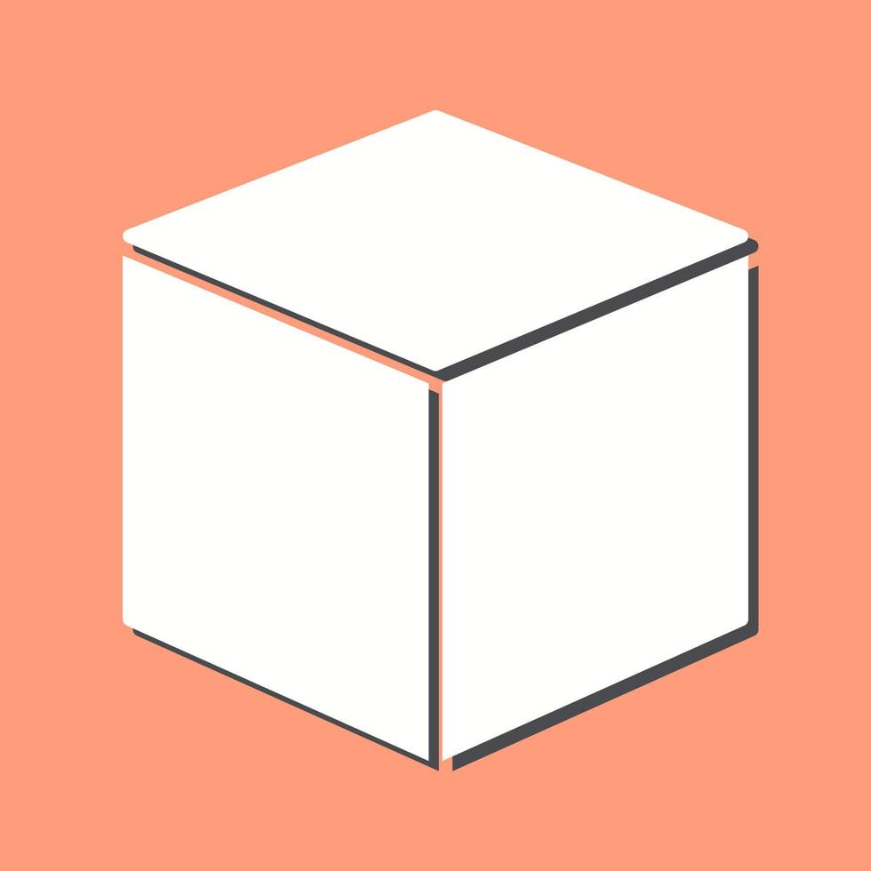cubo design vettore icona