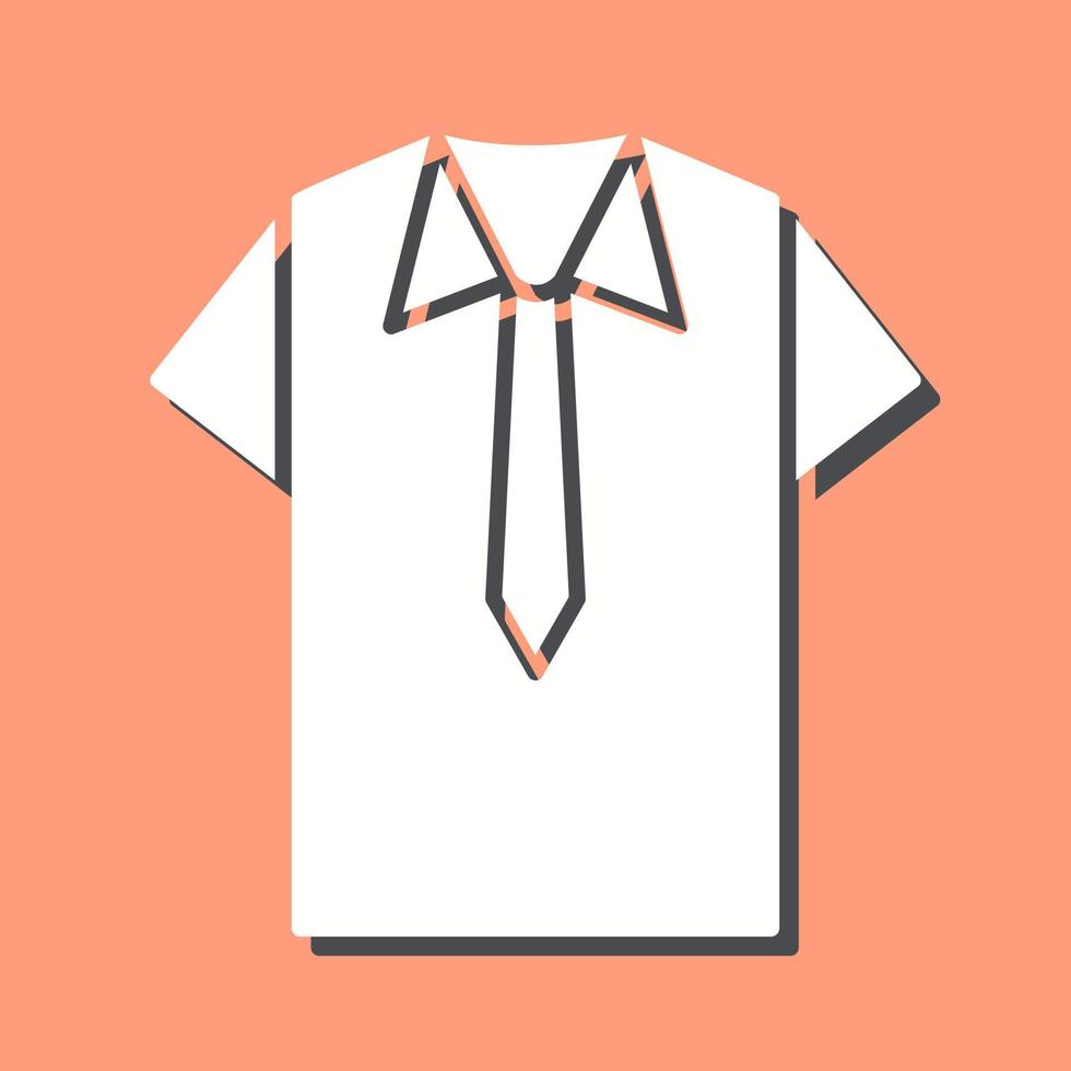 camicia e cravatta vettore icona
