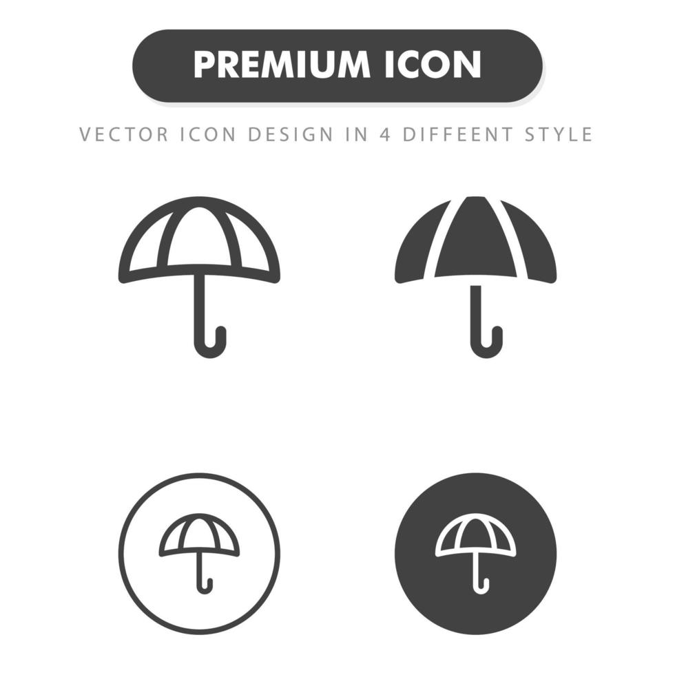 icona dell'ombrello isolato su priorità bassa bianca. per il design del tuo sito web, logo, app, ui. illustrazione grafica vettoriale e tratto modificabile. eps 10.