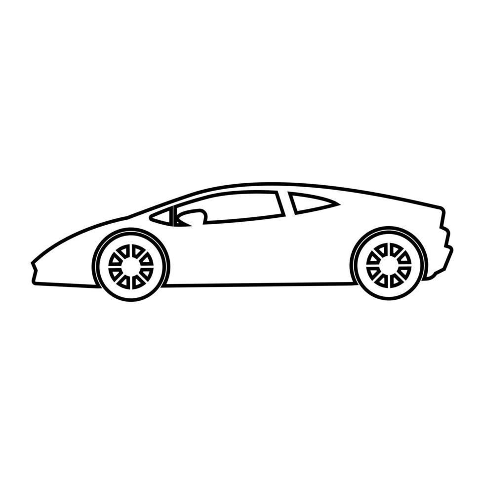 automobile icona vettore. auto illustrazione cartello collezione. veicolo simbolo. auto logo. vettore