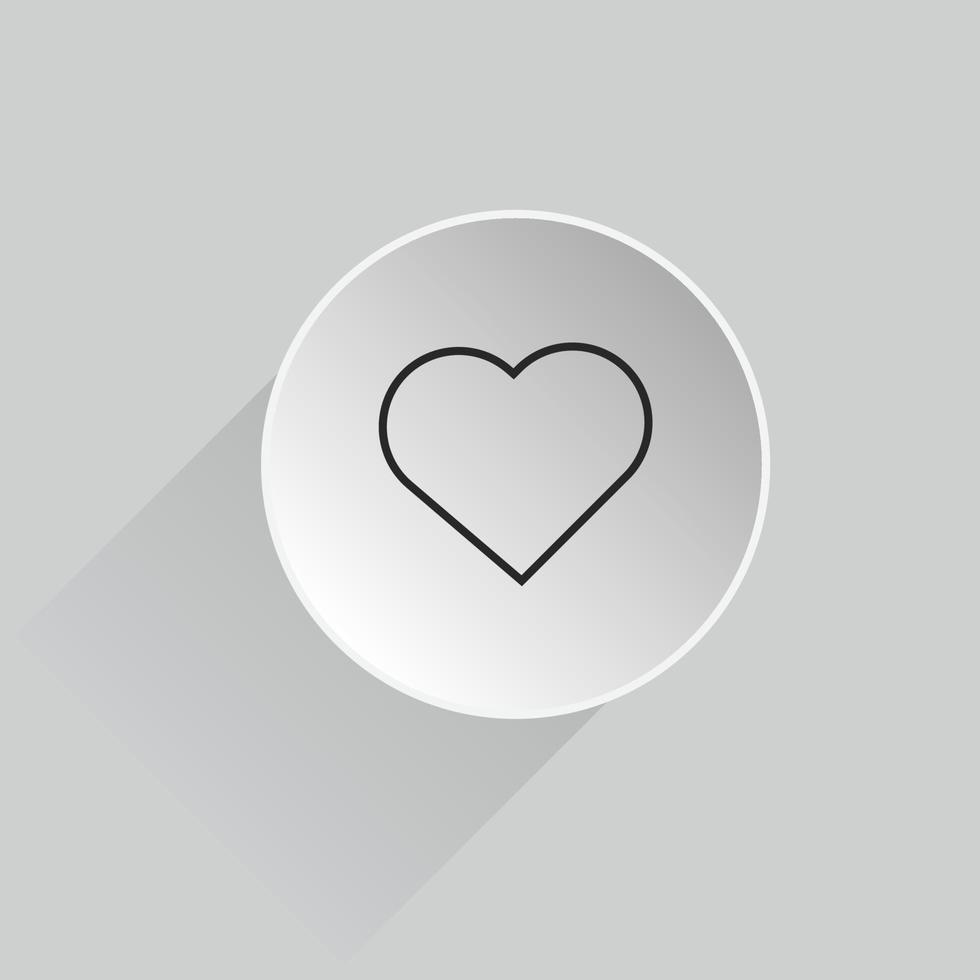 amore icona 3d, vettore cuore icona, moderno sociale media icona