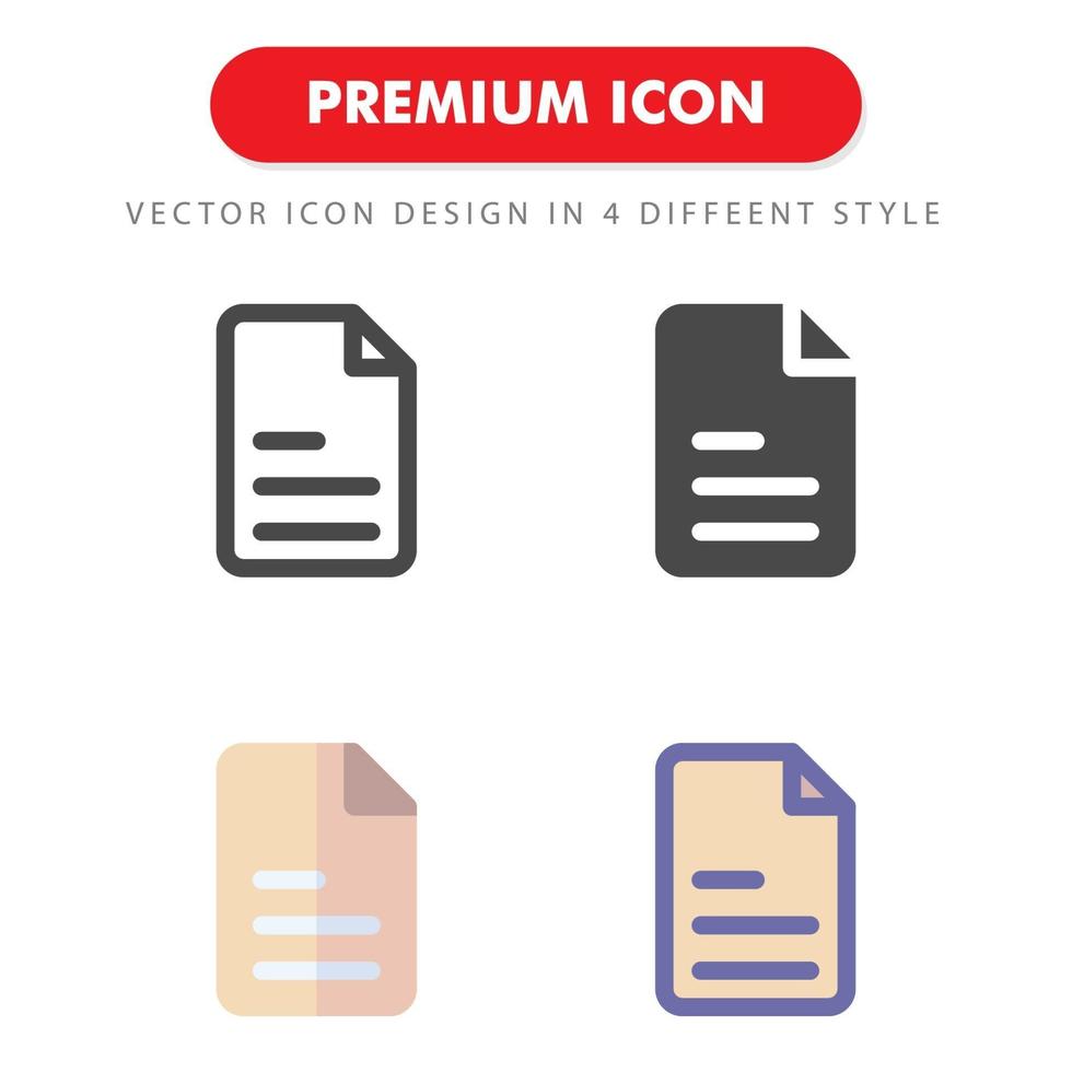 file icon pack isolato su sfondo bianco. per il design del tuo sito web, logo, app, ui. illustrazione grafica vettoriale e tratto modificabile. eps 10.