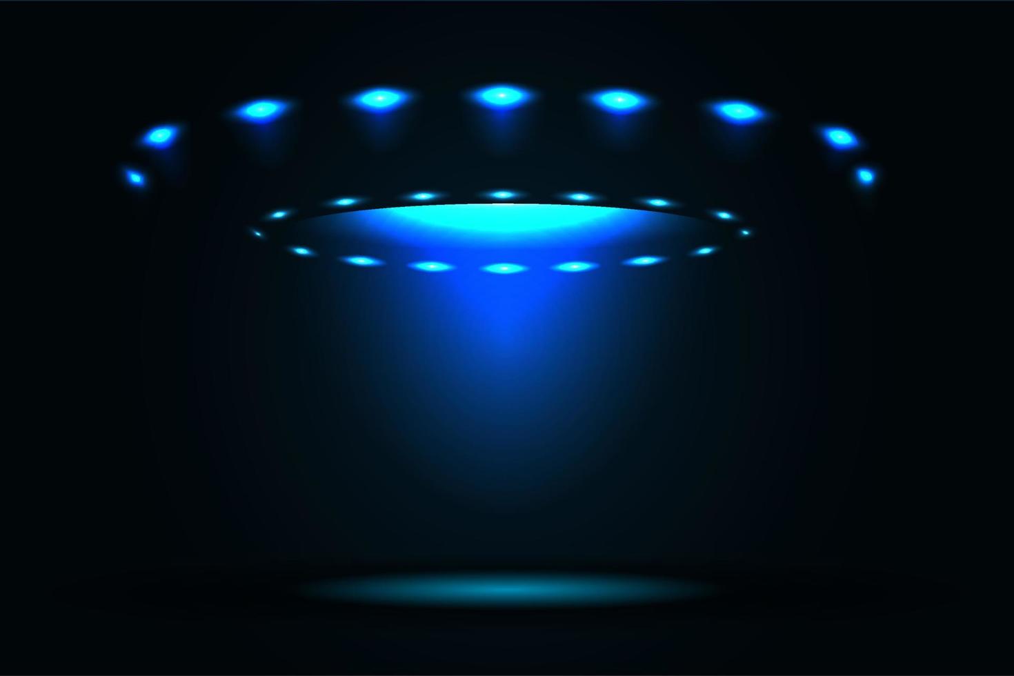 ufo spazio volante piattino alieno nave luminoso vettore illustrazione isolato su bianca sfondo