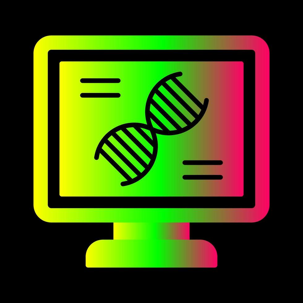 dna test vettore icona