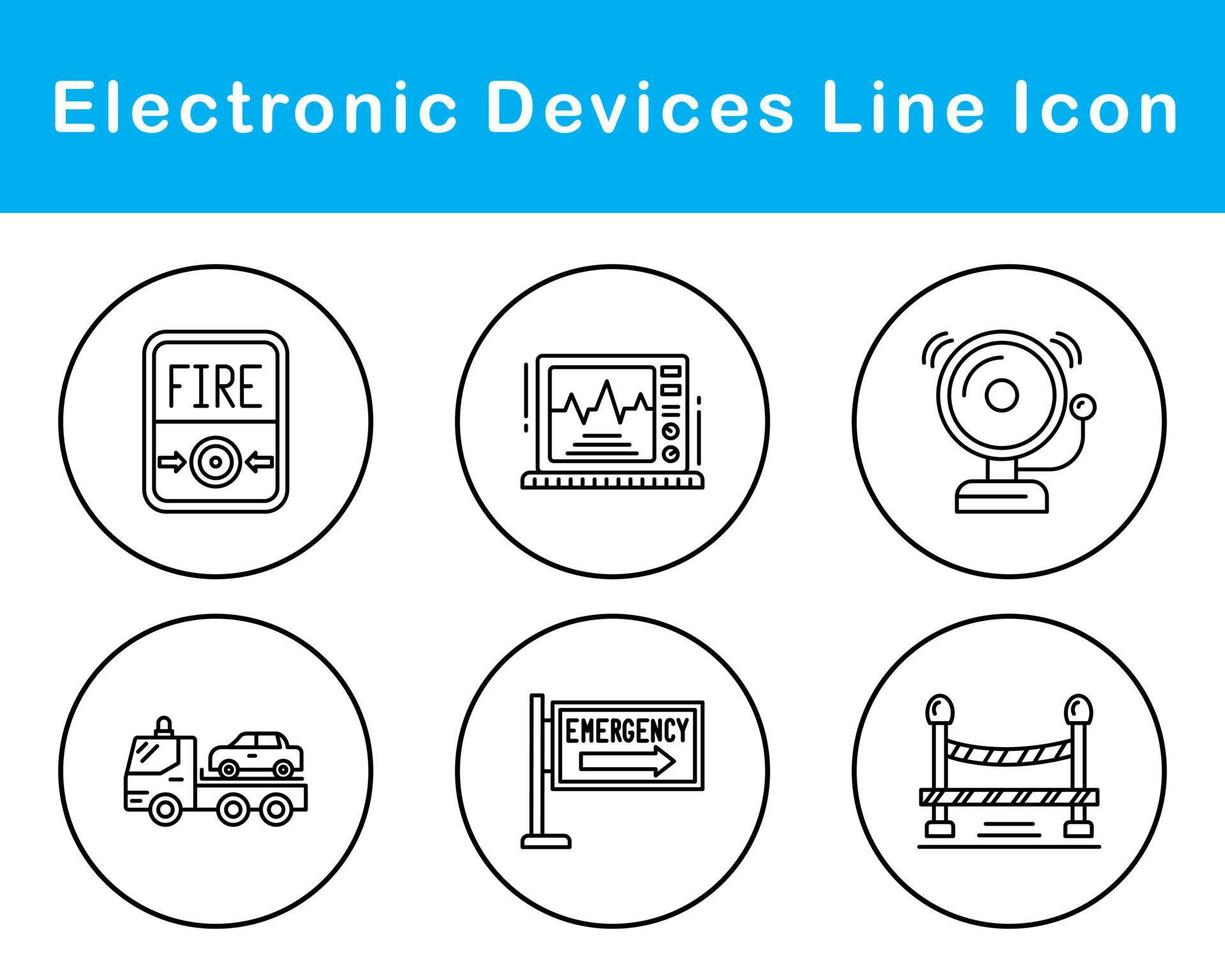 elettronico dispositivi vettore icona impostato