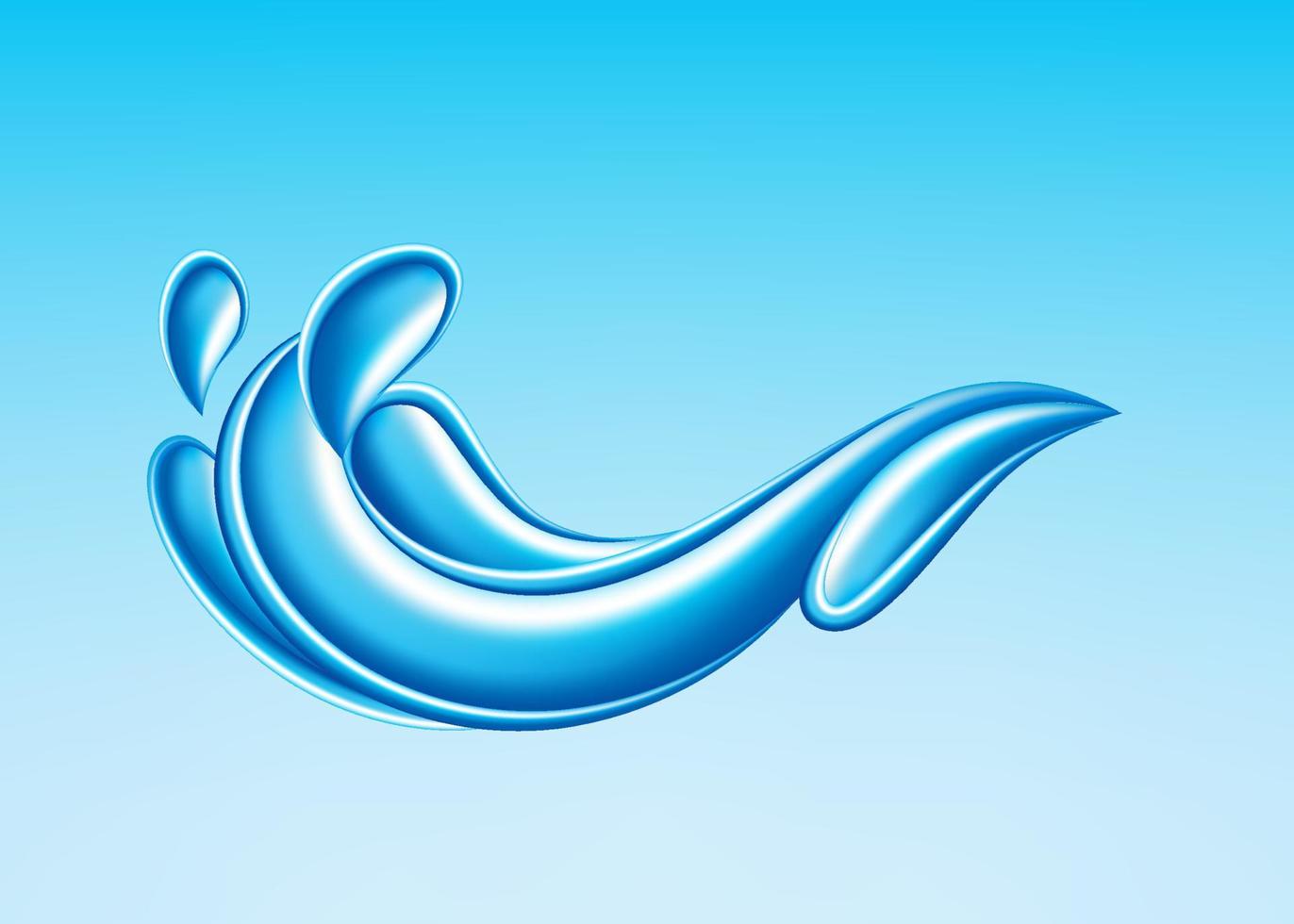 design elemento onda blu acqua illustrazione. elemento design. professionista vettore design