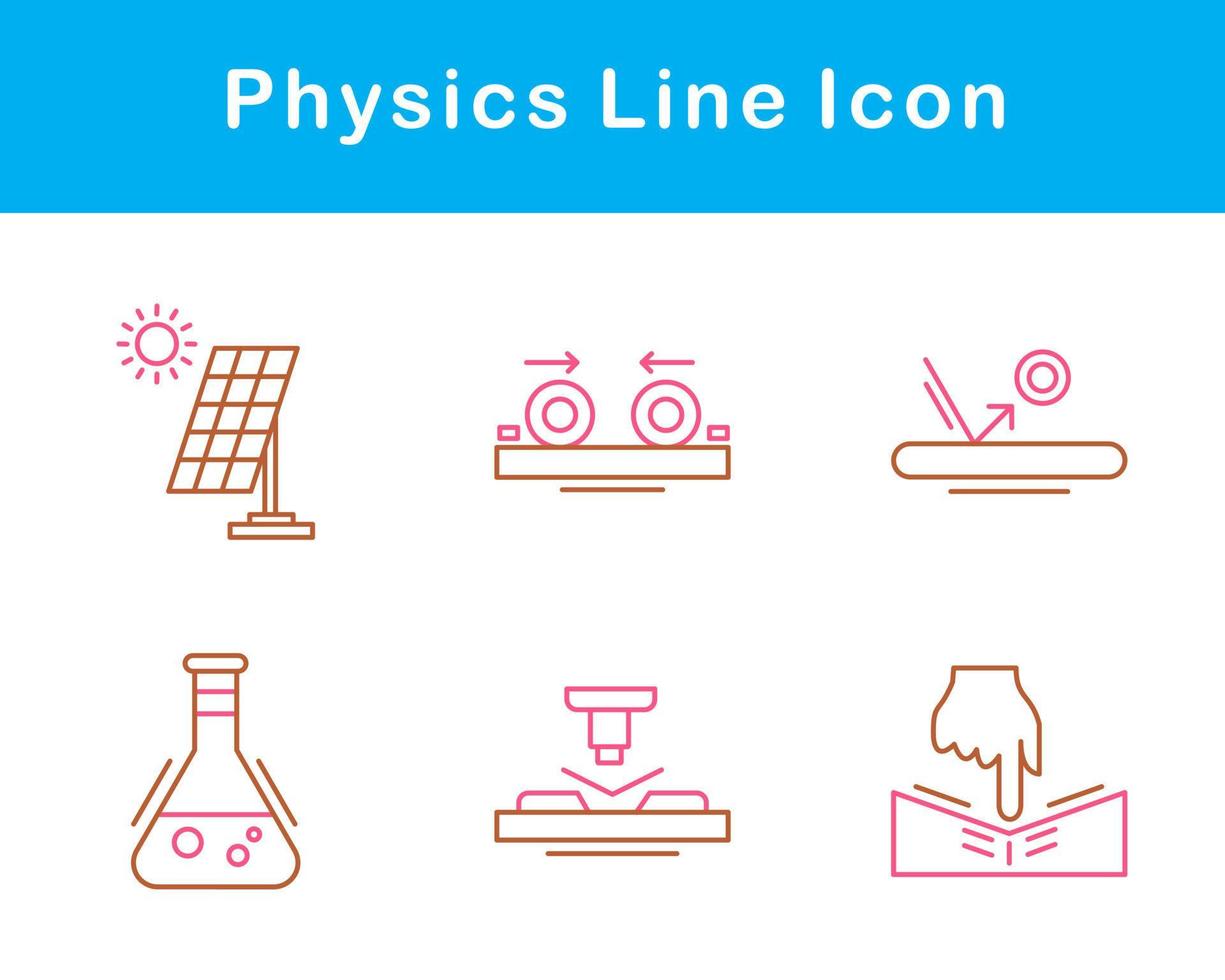 fisica vettore icona impostato