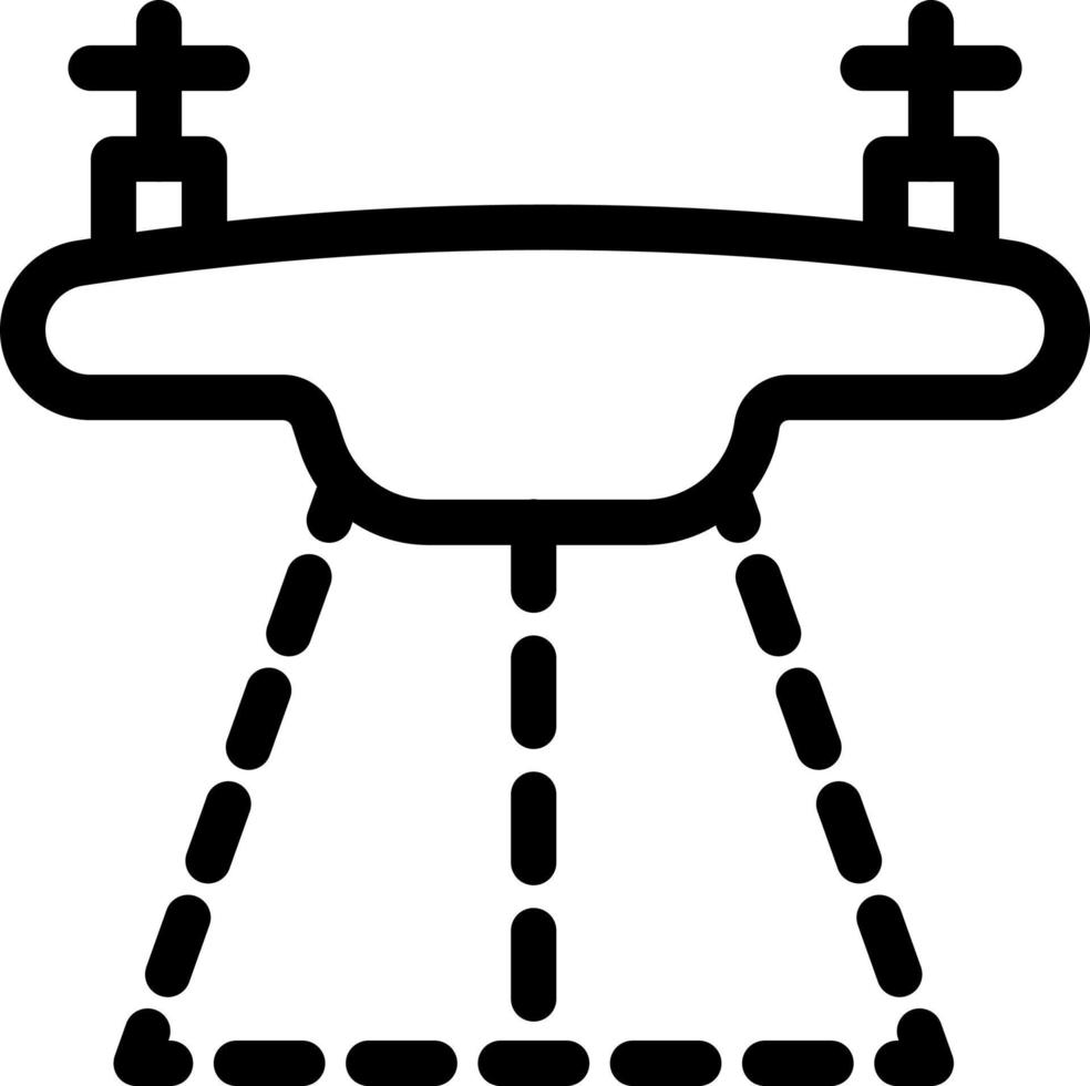 illustrazione vettoriale del drone su uno sfondo. simboli di qualità premium. icone vettoriali per il concetto e la progettazione grafica.