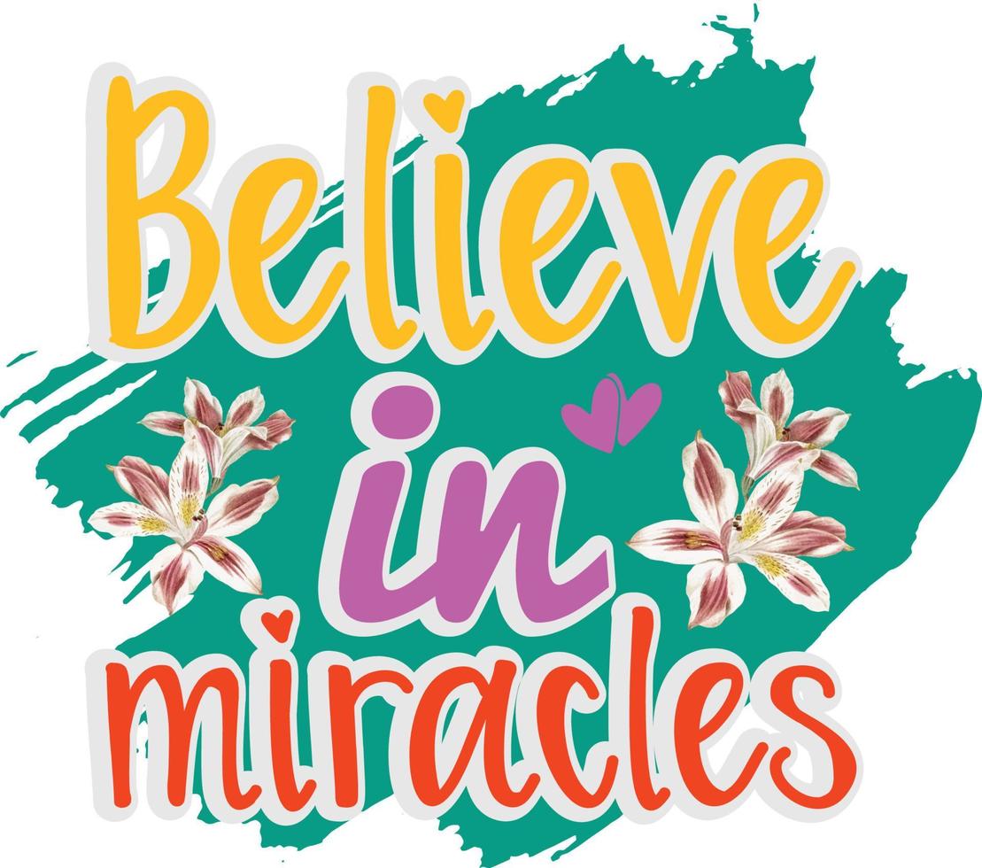 credere nei miracoli vettore