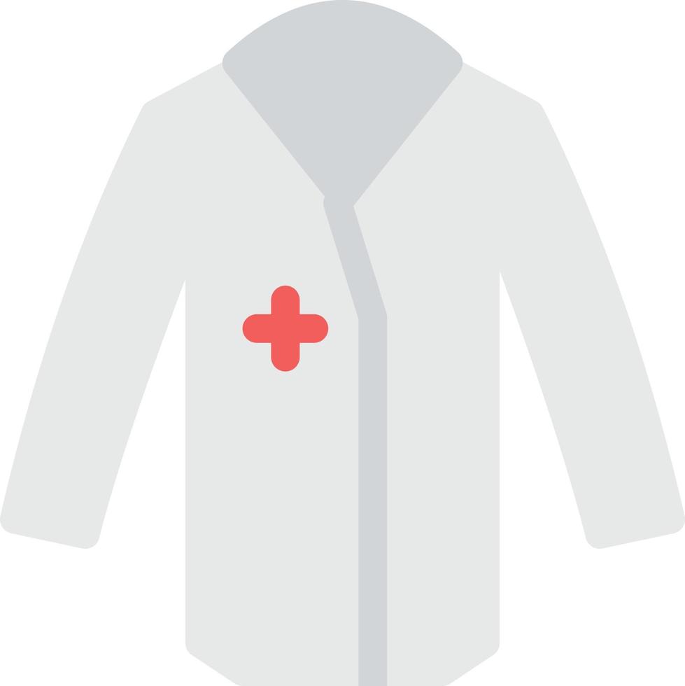 illustrazione vettoriale della tuta medica su uno sfondo simboli di qualità premium. icone vettoriali per il concetto e la progettazione grafica.