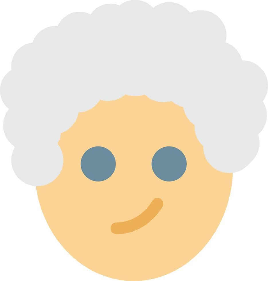illustrazione vettoriale di vecchia donna su uno sfondo simboli di qualità premium. icone vettoriali per il concetto e la progettazione grafica.