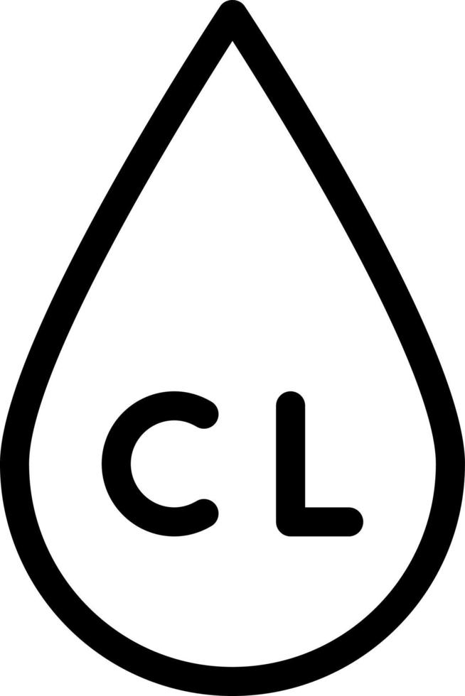 illustrazione vettoriale di cloro su uno sfondo. simboli di qualità premium. icone vettoriali per il concetto e la progettazione grafica.