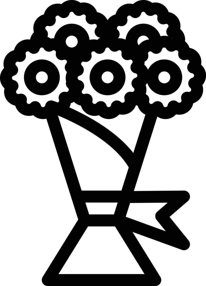 illustrazione vettoriale di bouquet su uno sfondo. simboli di qualità premium. icone vettoriali per il concetto e la progettazione grafica.