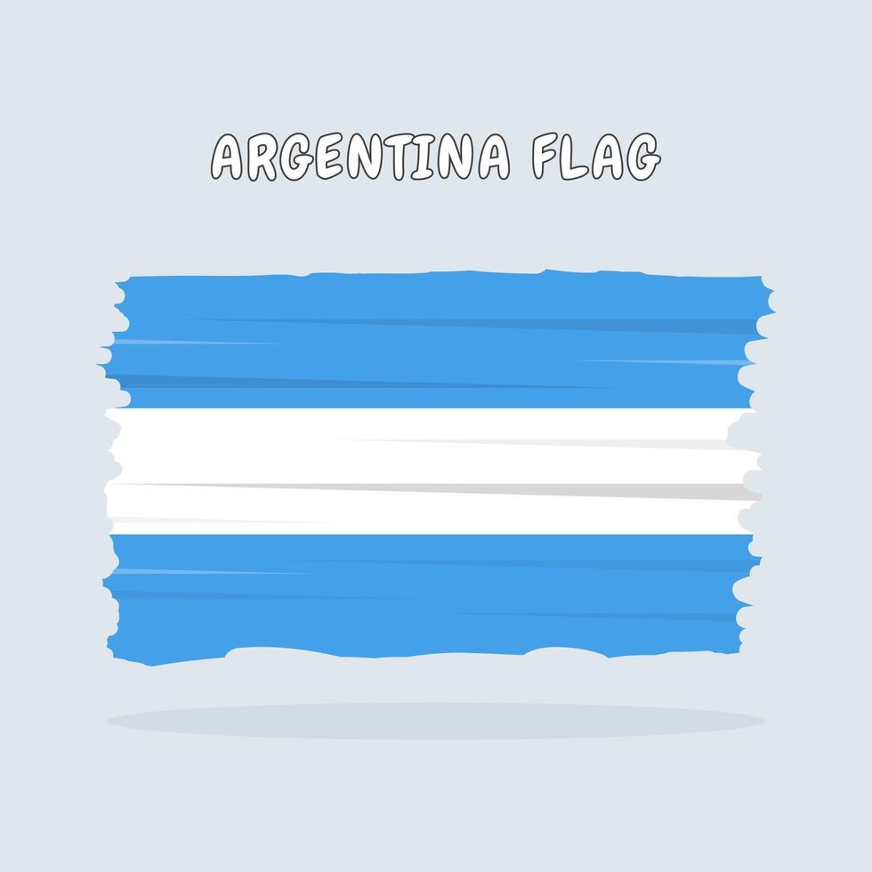 disegno della bandiera argentina vettore