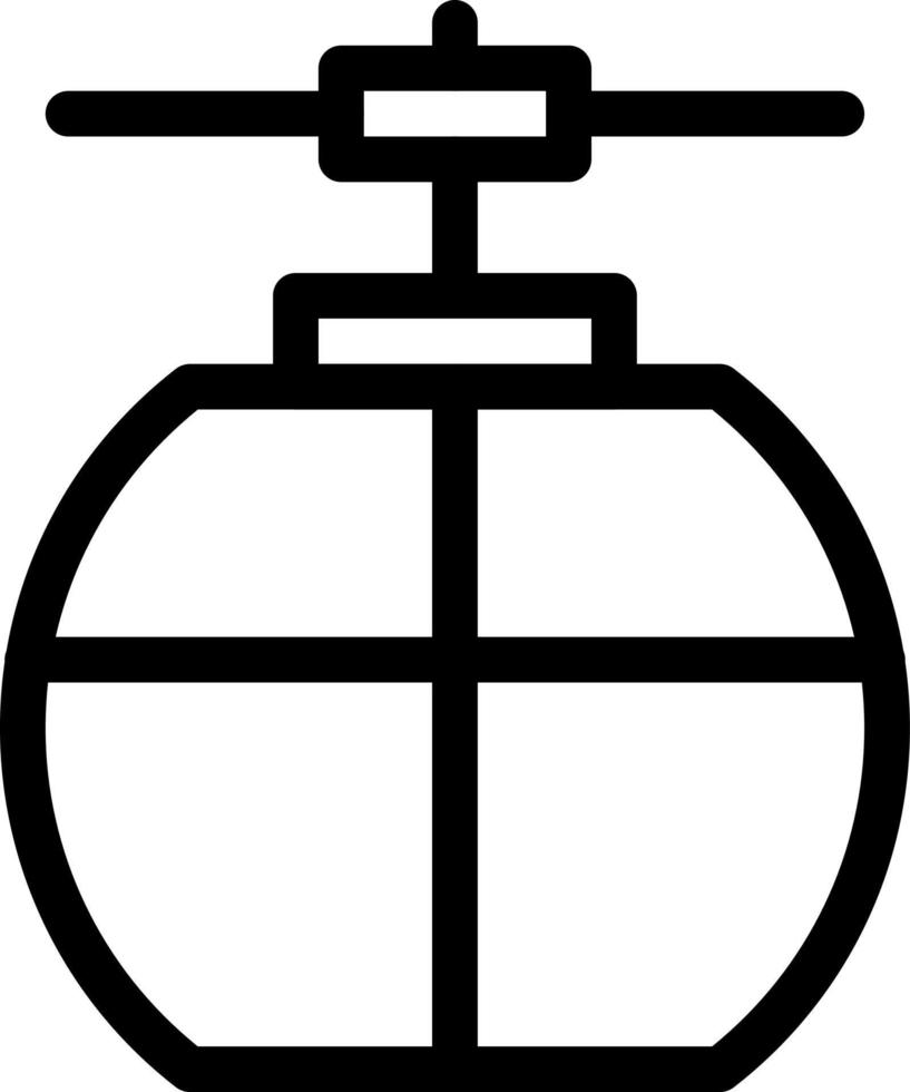 illustrazione vettoriale della funivia su uno sfondo. simboli di qualità premium. icone vettoriali per il concetto e la progettazione grafica.