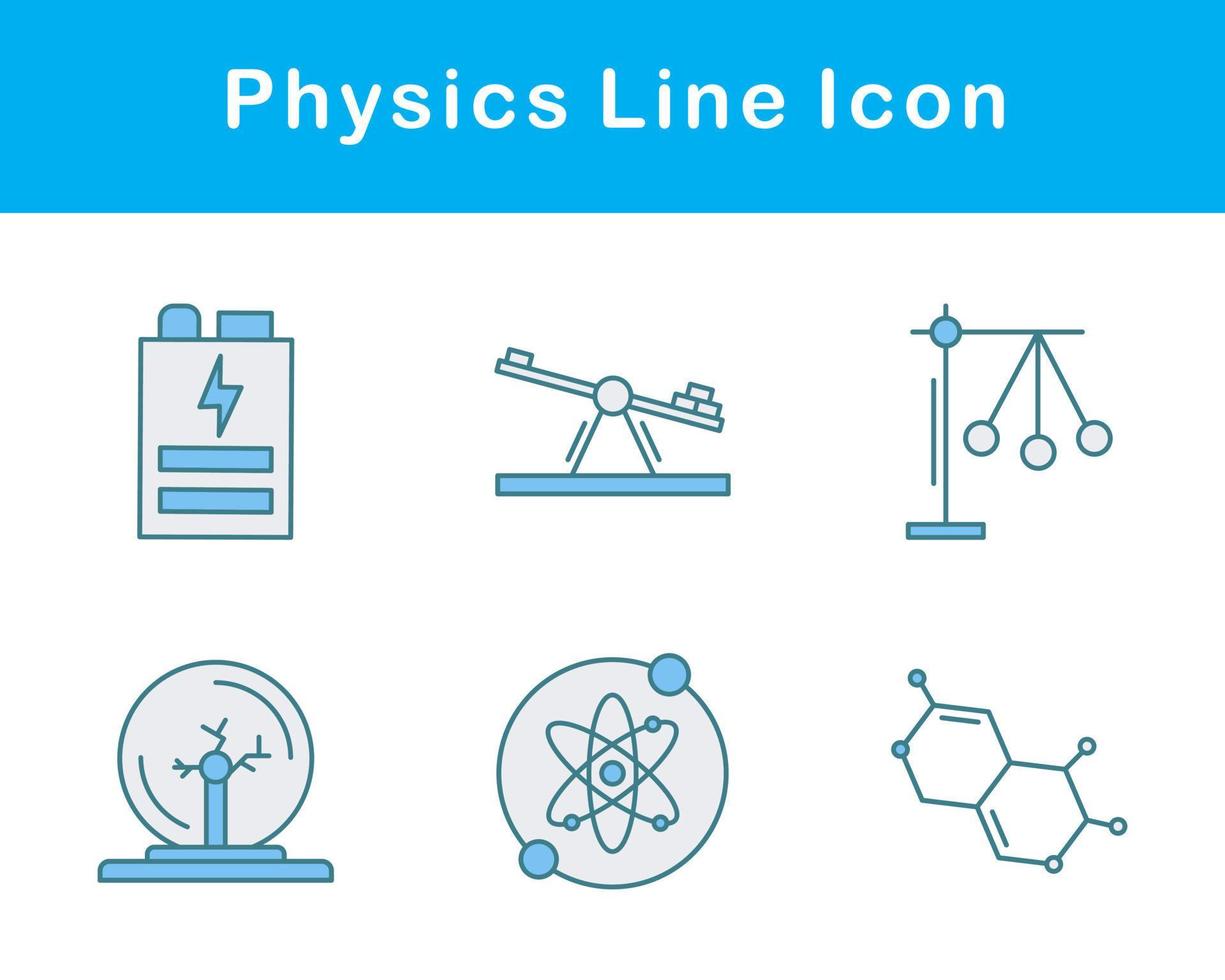 fisica vettore icona impostato