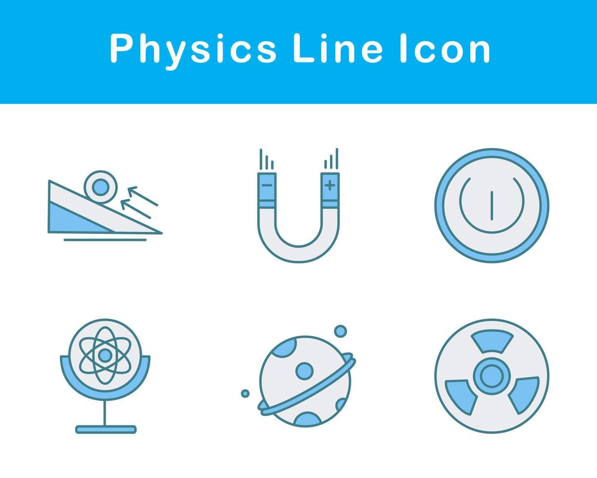 fisica vettore icona impostato