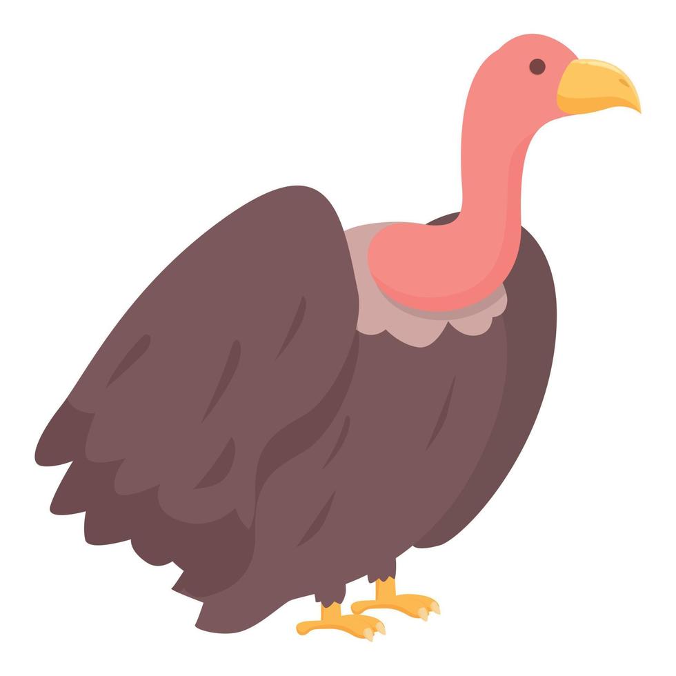 il male avvoltoio icona cartone animato vettore. natura uccello vettore