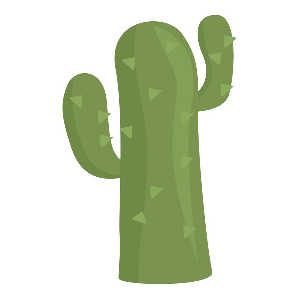 campo cactus icona cartone animato vettore. Africa deserto vettore