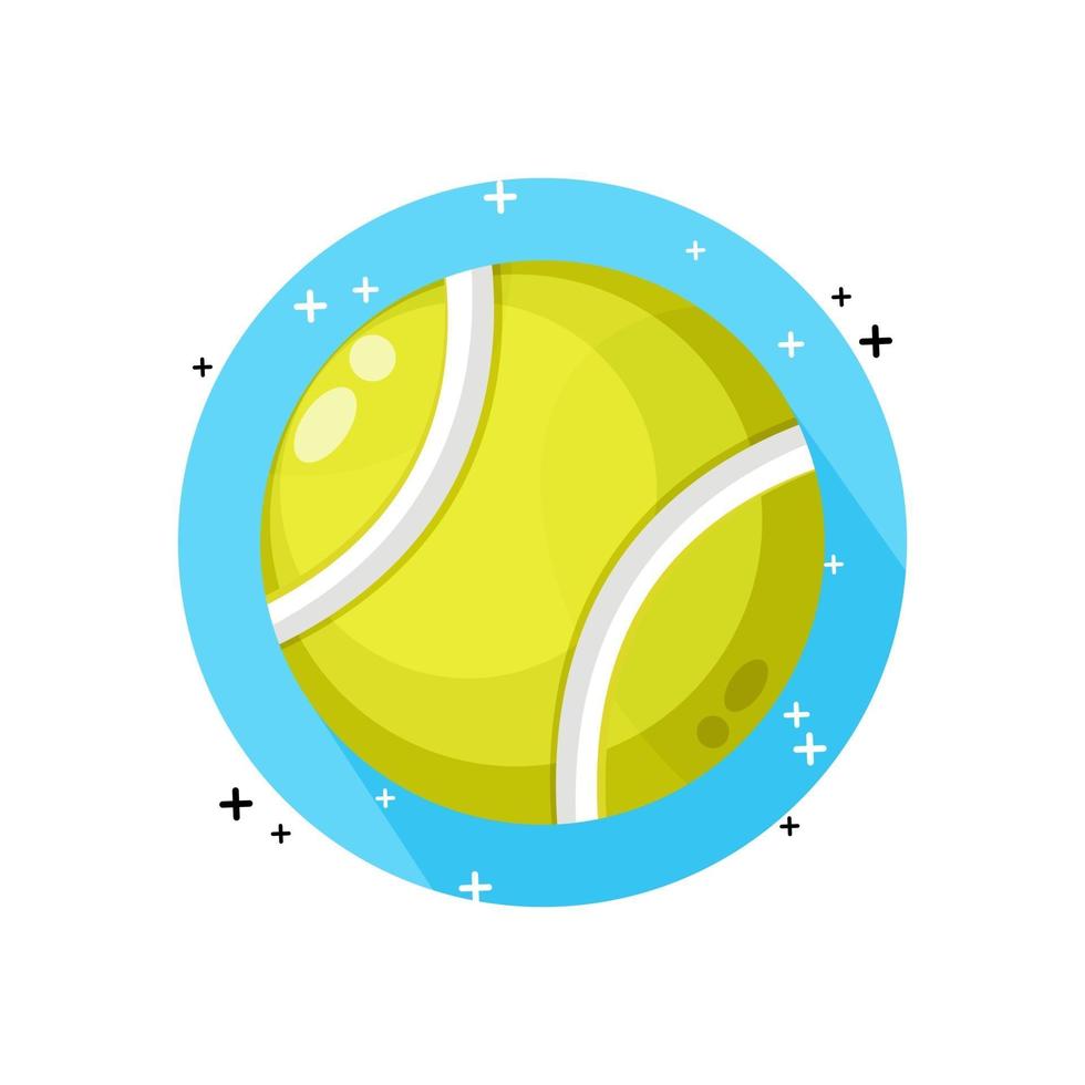 palla da tennis icona disegno vettoriale