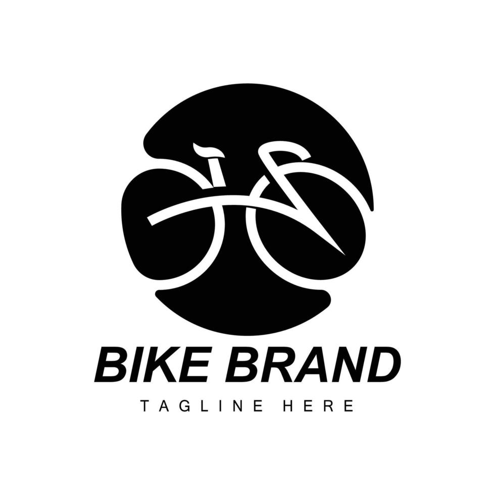 bicicletta logo, veicolo vettore, bicicletta silhouette icona, semplice design ispirazione vettore