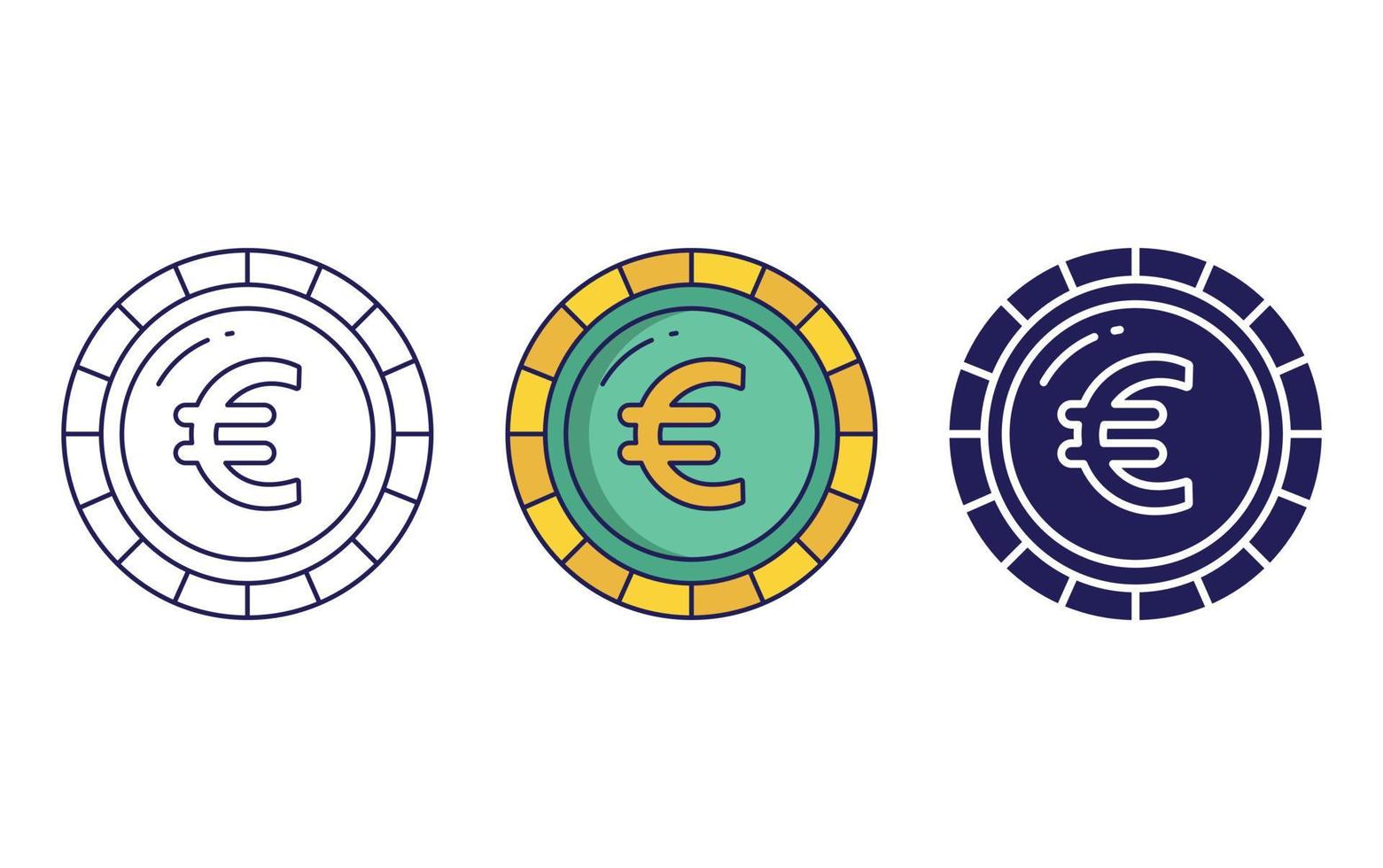 icona vettore moneta euro