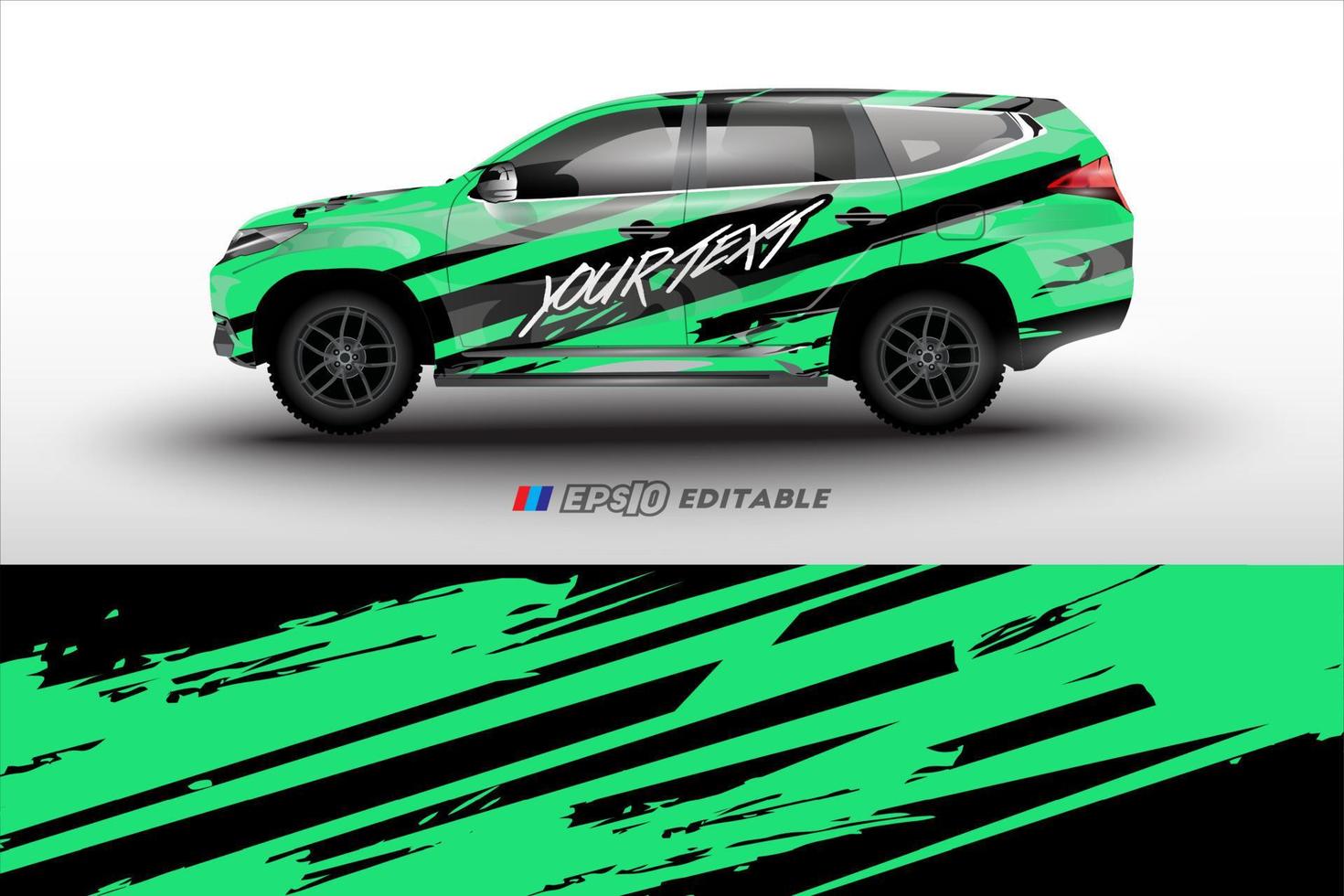 rally e azienda auto livrea etichetta vettore avvolgere design