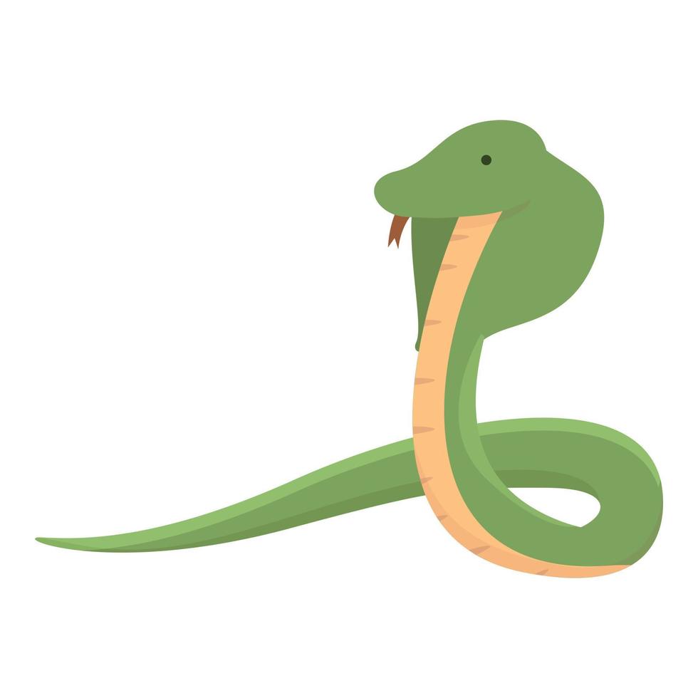 cobra icona cartone animato vettore. re serpente vettore