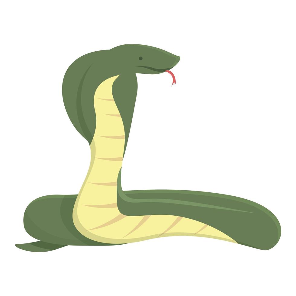 serpente serpente icona cartone animato vettore. cobra testa vettore