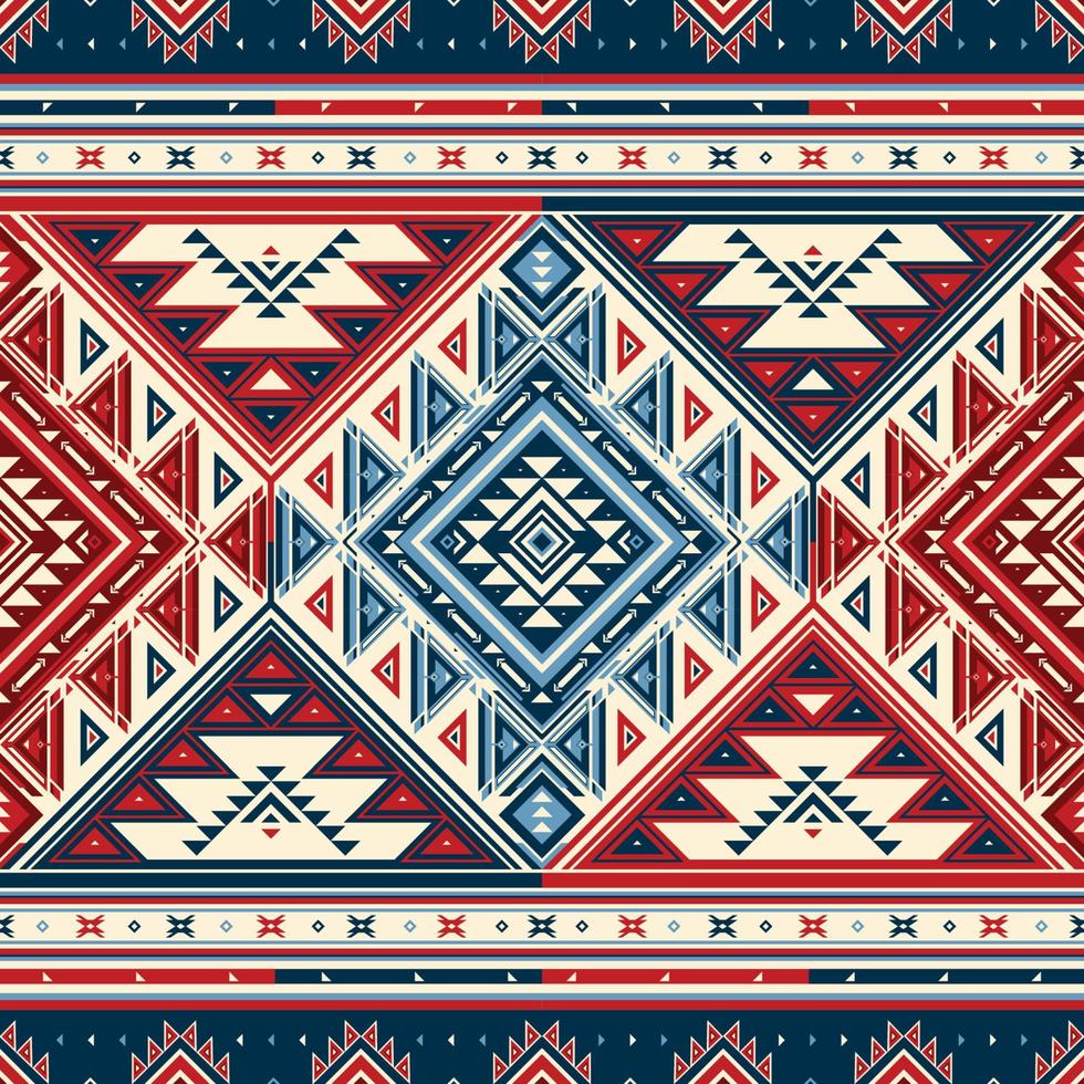 nativo modello etnico modello indiano azteco tribale geometrico messicano ornamento tessile tessuto grafico tappeto popolare motivo africano ornamentale ricamo boho tradizione di moda nativo americano maya vettore