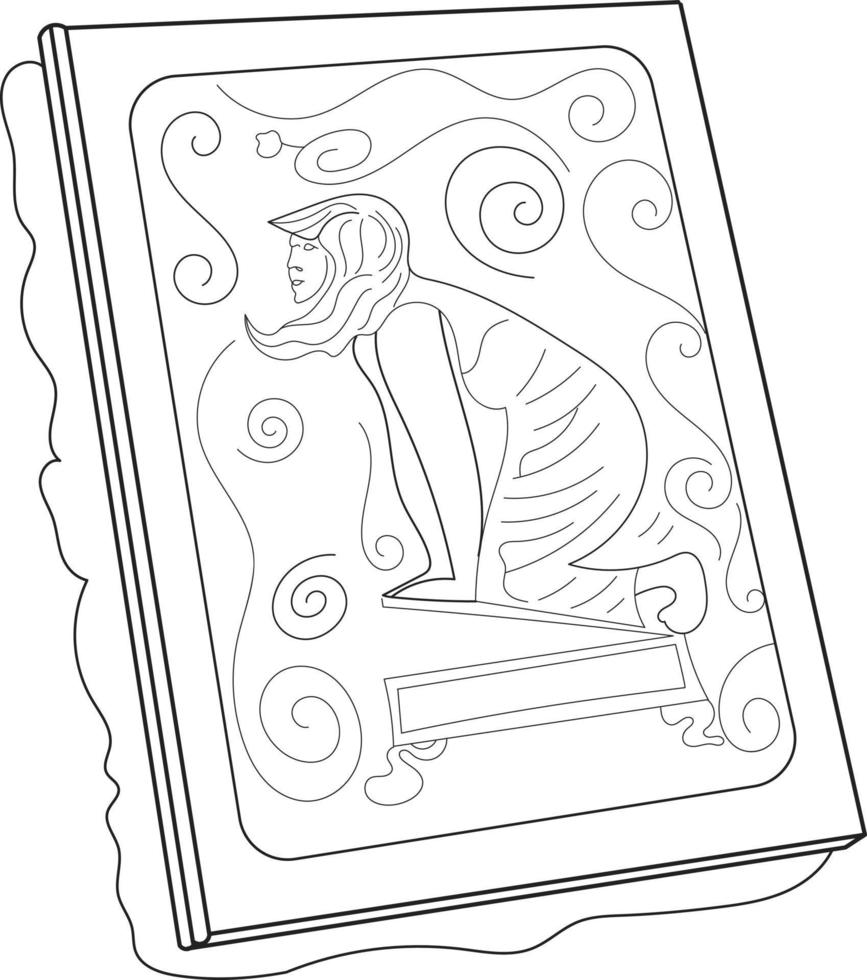 greco classico antico libro illustrazione vettore