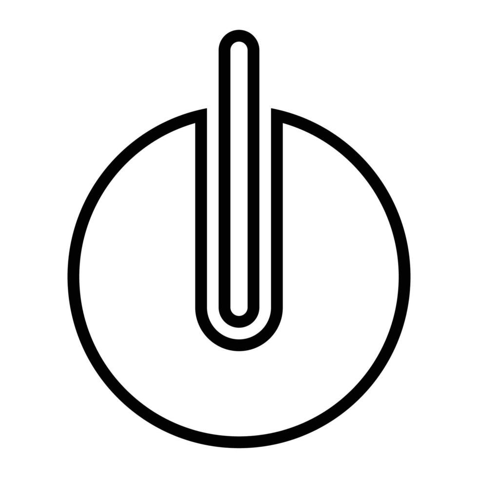 elettrico energia pulsante icona delineato vettore