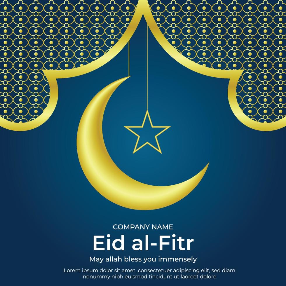 gratuito vettore realistico eid mubarak sfondo con candele e Luna