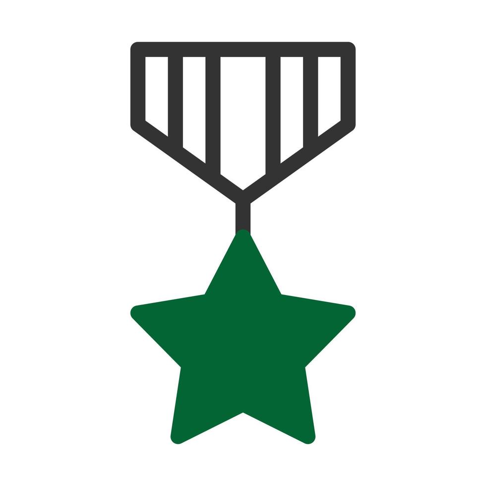 distintivo icona duotone grigio verde stile militare illustrazione vettore esercito elemento e simbolo Perfetto.
